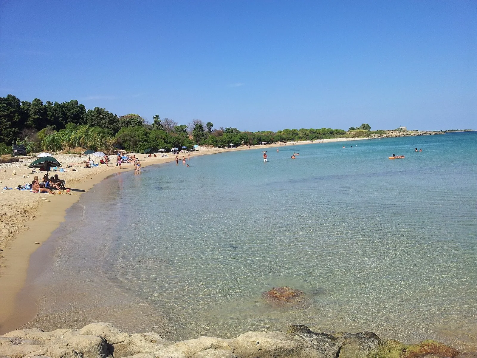 La spiaggia di Fontane Bianche, a sud di Siracusa