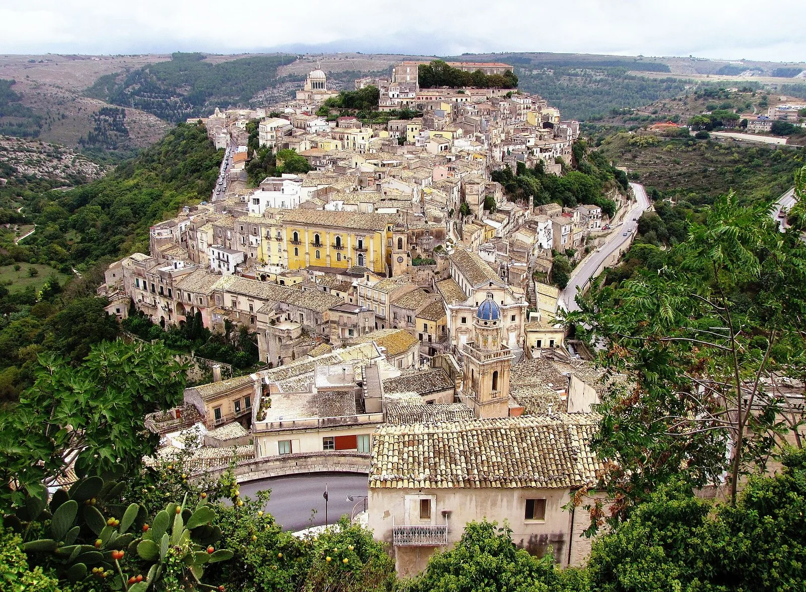 Ragusa Ibla vista dall'alto