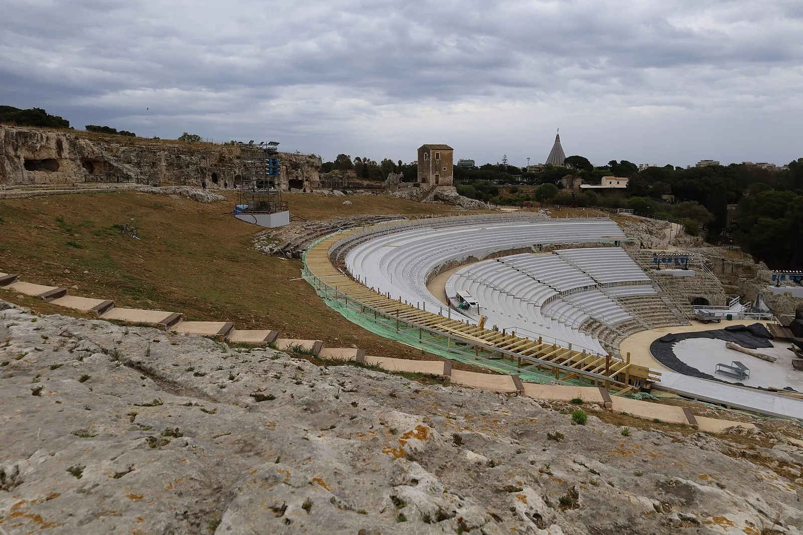 Il Teatro Greco nel Parco Archeologico della Neapolis, a Siracusa